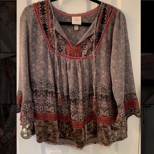 Knox Rose - Contrasting - Draw String Top